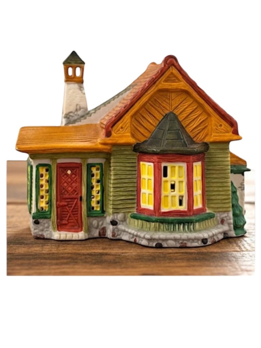 Vintage Village Lighted House Miller Dickens Collectible Towne Series Mill 1995